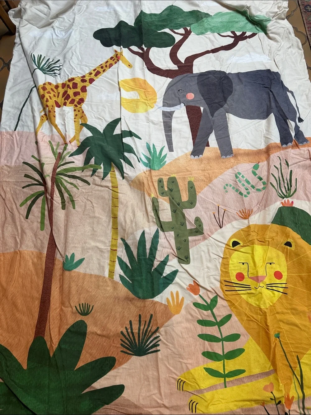 ‘In The Savanna’ Rookie Humans Jungle Safari Twin Duvet Cover + 2 Pillowcases